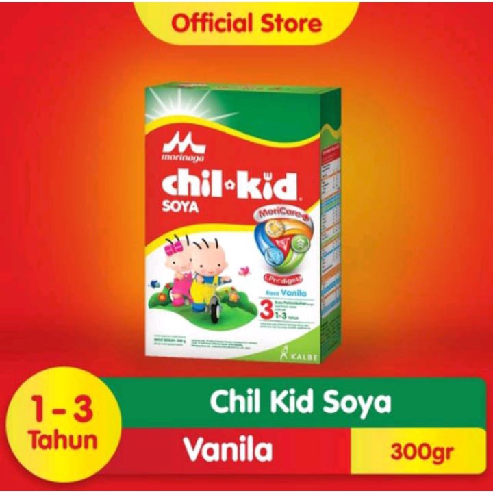 PROMO! Morinaga Chilkid Chil-Kid Chil Kid Soya box 300 gram Vanila Madu