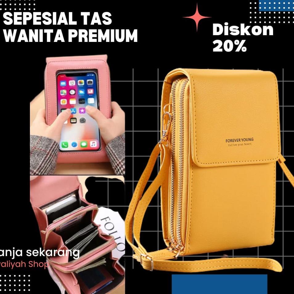 Super Trending TAS KONDANGAN KEKINIAN YANG SEDANG VIRAL SLINGBAG MINI HP TOUCHSCREEN DOMPET PHONE BAG WANITA WADAH KARTU DAN