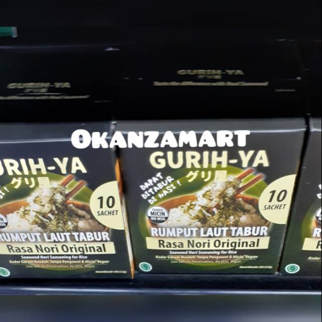 

Gurih Ya Seaweed Nori 10x5gr