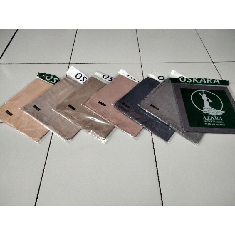 jilbab segi empat OSKARA AZARA Motif & Polos