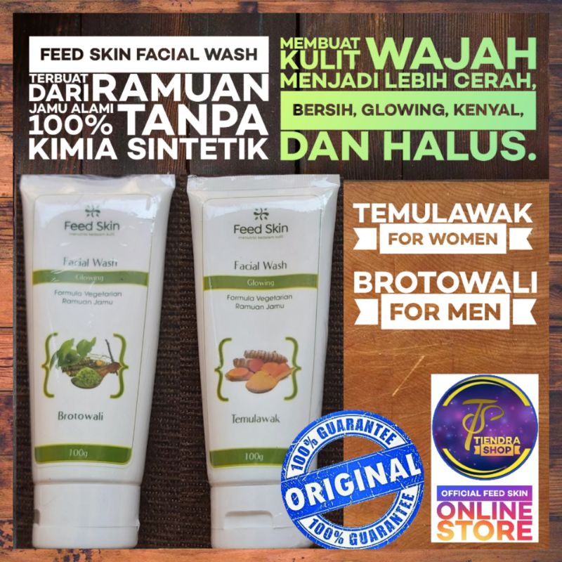 Jual Feedskin Salina Herbal Facial Wash Natural Alami 100 Shopee Indonesia