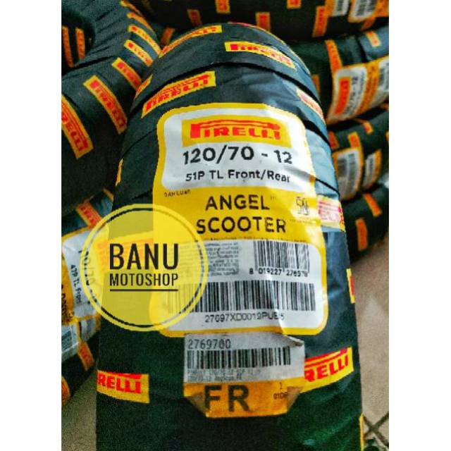Ban Pirelli Angel Scooter For Vespa Uk 120-70 Ring 12
