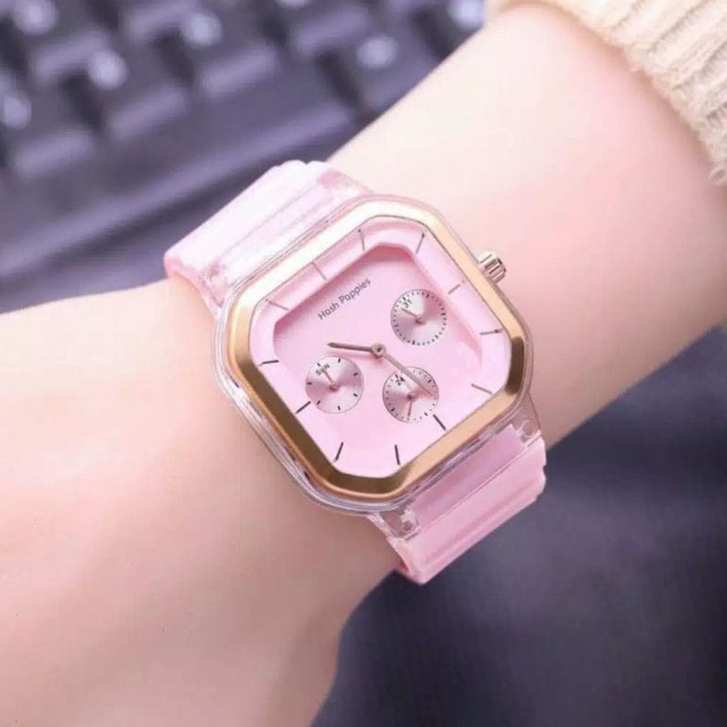 ☛TK☚ JT038 Jam Tangan Wanita Cewek Hosh Poppies Sergi Jarum Strap Rubber