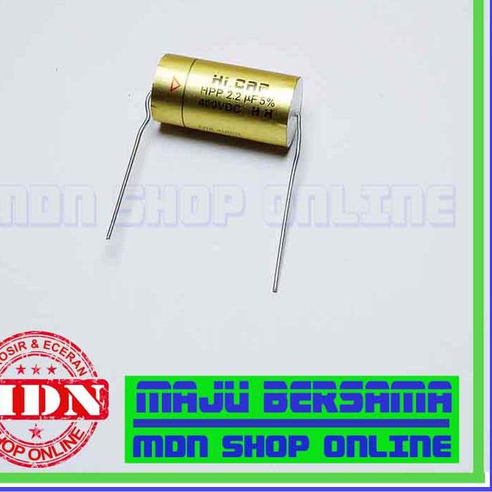 Promo - Kapasitor Hi Cap 2.2 uf 400v - Kapasitor HICAP audio kualitas
