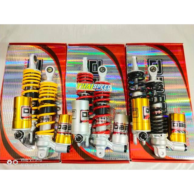 shock tabung bawah dbs 280mm nouvo,aerox155 kuning,merah,dan hitam