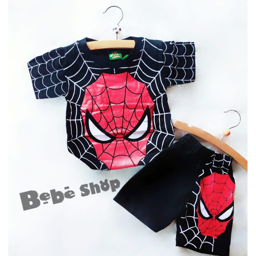 Setelan anak  laki-laki  Karakter Spideaman Usia 0 Sampai 10 Tahun