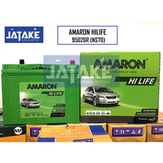 Aki kering MOBIL MITSUBISHI LANCER 95D26R / NS70 AMARON HILIFE