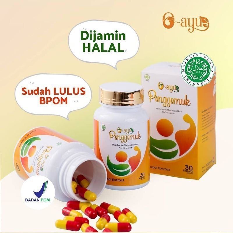 O AYU ASLI ORIGINAL - O AYU PENGGEMUK BADAN - SUPLEMEN PENGGEMUK BADAN - OBAT PENGGEMUK BADAN CEPAT 