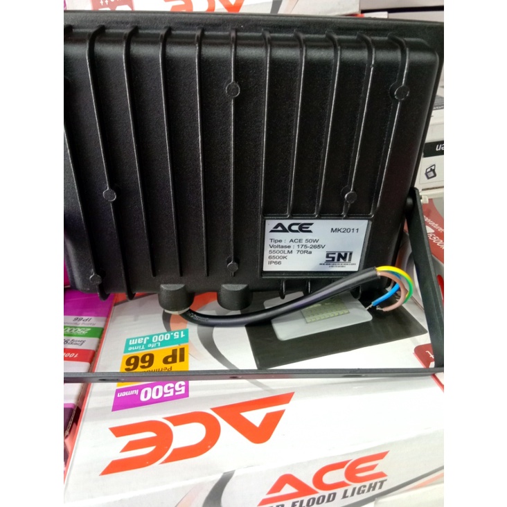 FLOOD LIGHT - LAMPU SOROT ACE 30W, 50W PUTIH