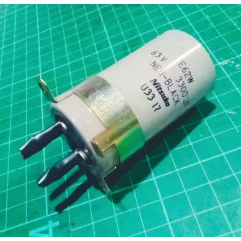 elko Nitsuka EC62W- 63V - 3300UF -NEG -BLACK