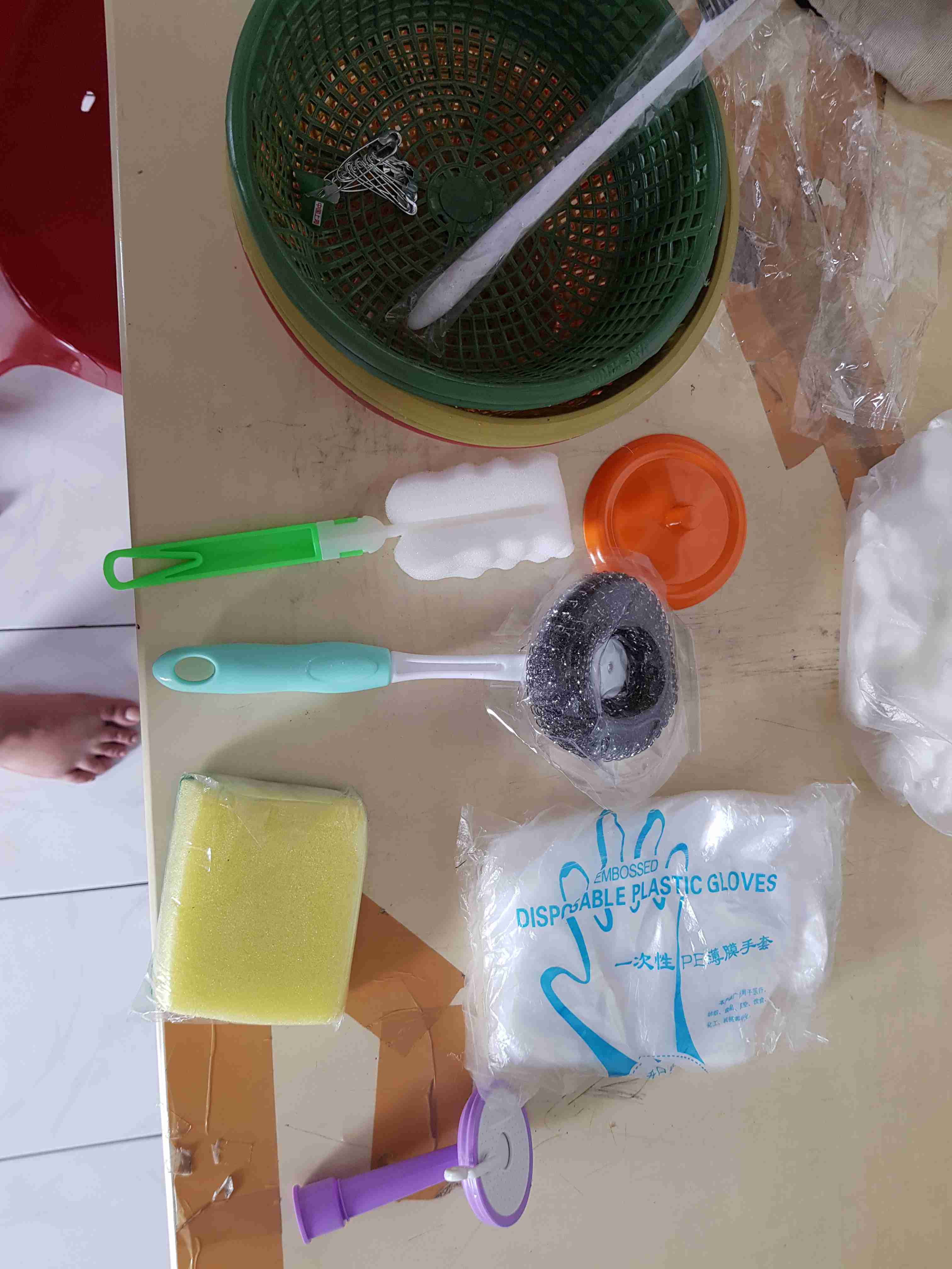 Sikat Busa Spons Pembersih Botol Dan Gelas Tongkat Sponge Pencuci Botol