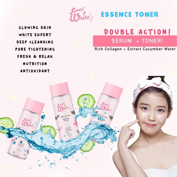 [COD] Toner Everwhite Brightning Treatment Wajah Exfoliating Hydrating Soothing dengan Kandungan Kefir - BPOM