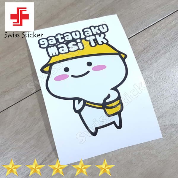 Murah Stiker Quby Pentol Aku Masih TK Keren