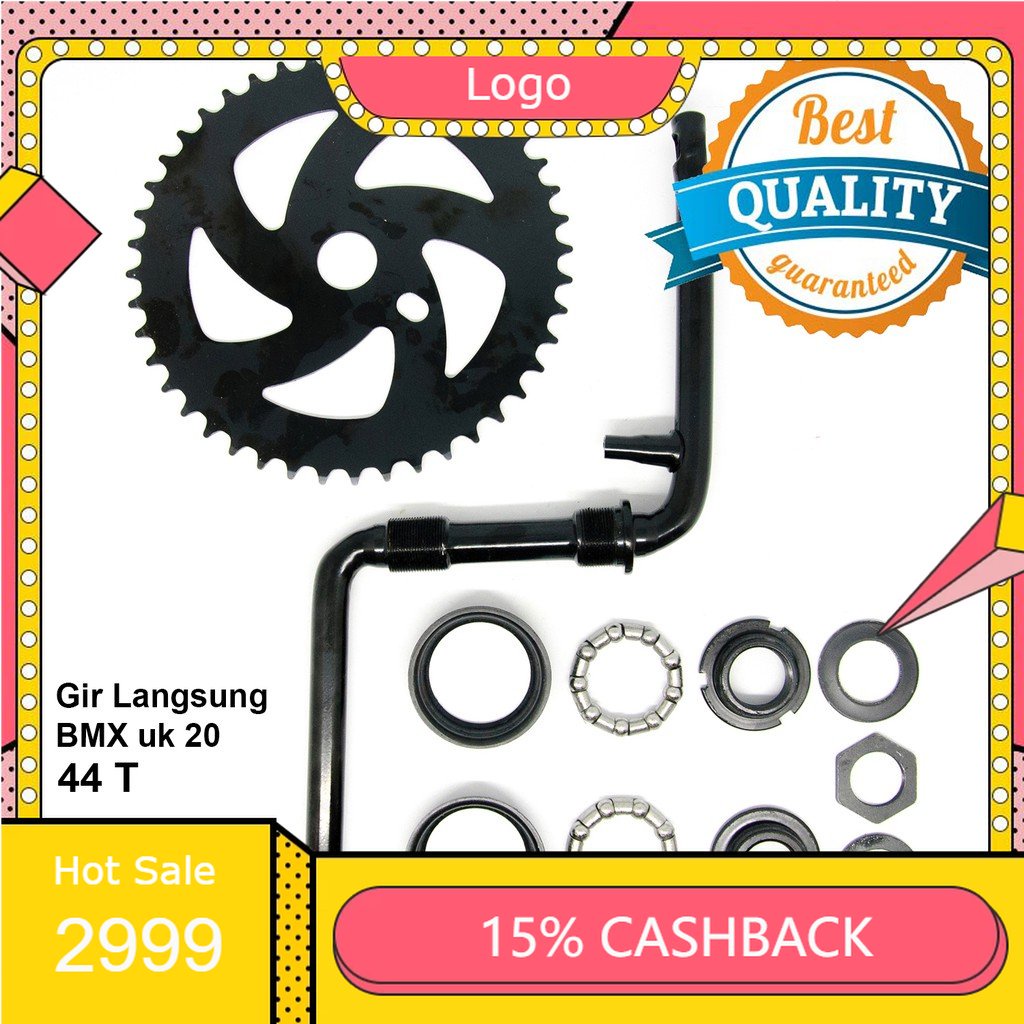 Crank Set Gir Langsung Sepeda BMX Ukuran 20