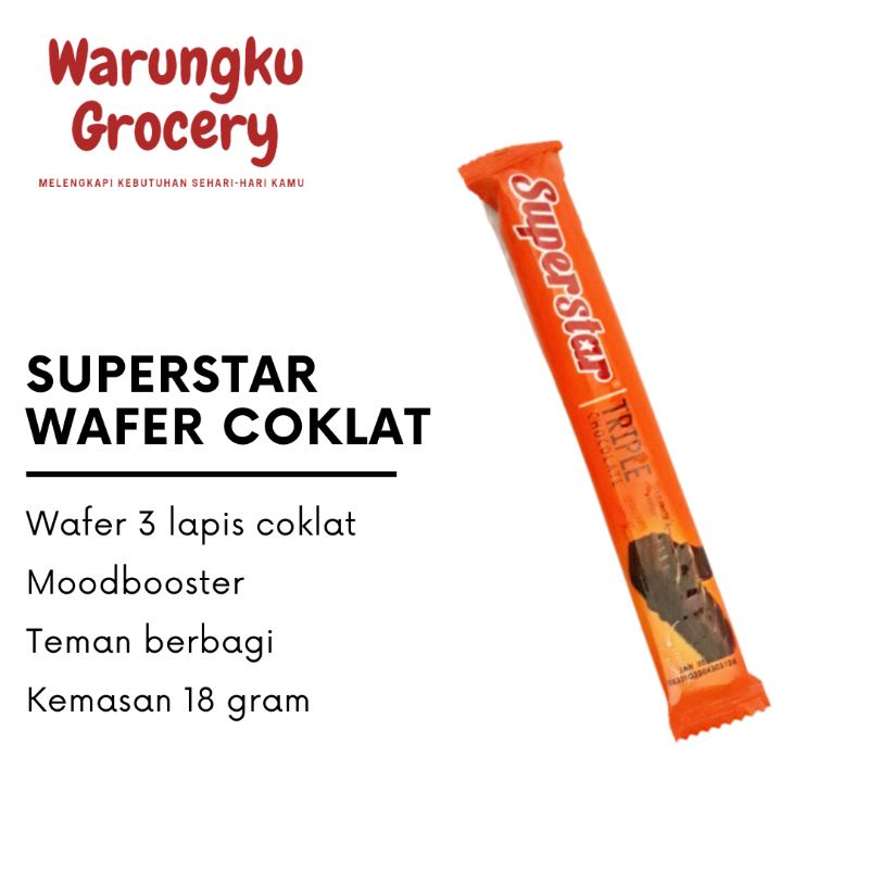 

Wafer Coklat Superstar 18 gram