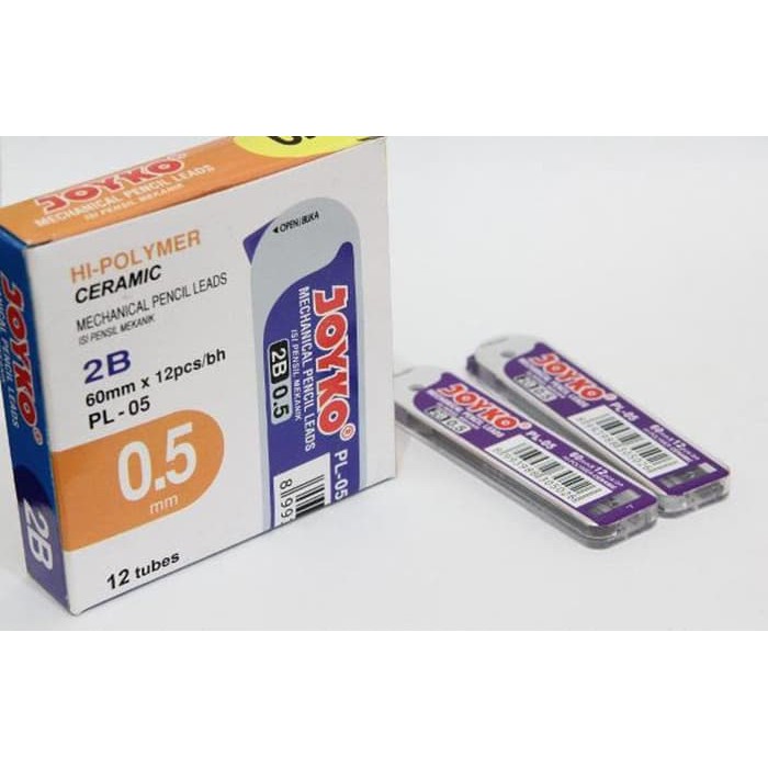 

PROMO JOYKO PL-05 Isi Pensil Mekanik 2B 0.5 MECHANICAL PENCIL LEAD