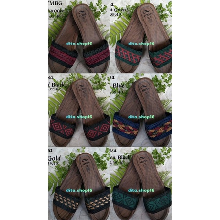 Sandal Wanita Adesa Original Turki Turkye Turkey BEST SELLER Motif BATIK Rajut dan Ringan