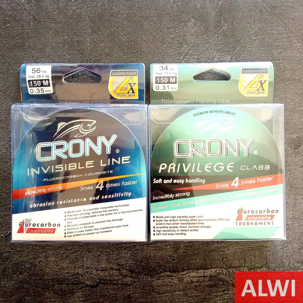 Senar Pancing CRONY Invisible Line & CRONY Privilege ~ Senar Flurocarbon