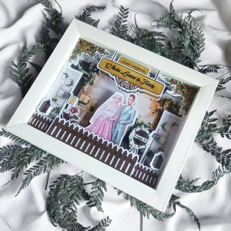 HADIAH PERNIKAHAN KEKINIAN/POP UP FRAME WEDDING uk 10R