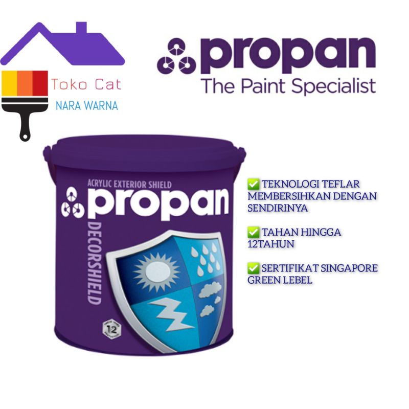 PROPAN DECORSHIELD DW-500 Cat Tembok Exterior Kelas Premium - 20Liter