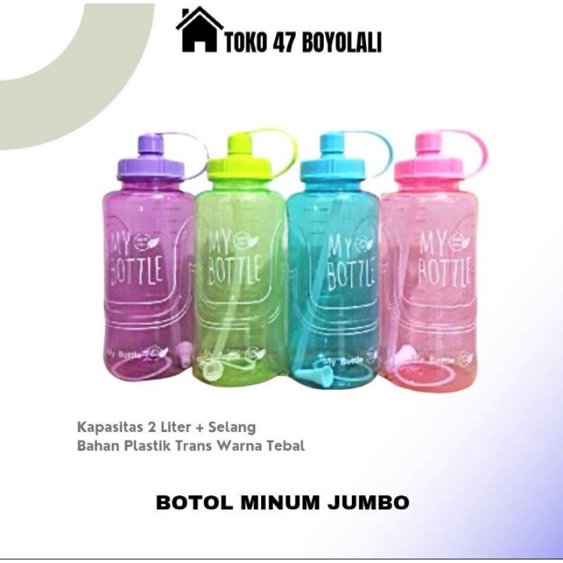 Botol Minum My Bottle | Botol Minum Jumbo 2 Liter