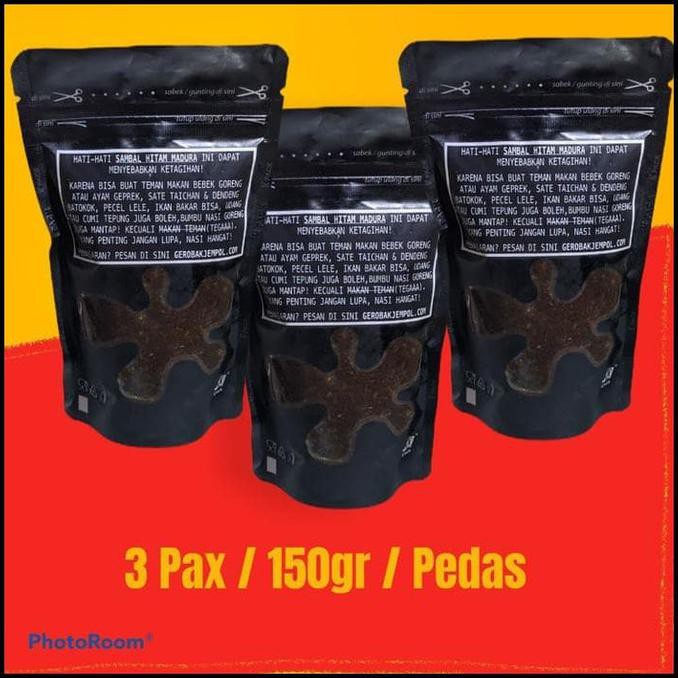 

Dijual Grab Ok Sambal Bumbu Hitam Madura 150Gr Ketagihan Pack, Pedas Terlaris
