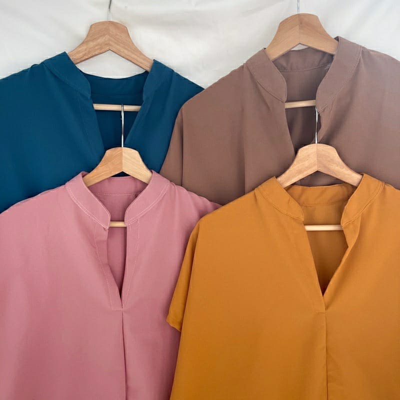 GFS AT DARCY OVERSIZE RAYON DIAMOND SHIRT