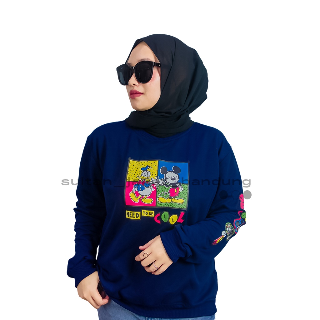 Disney II HOLY Sweatshirt Need To be Cool Mickey Navy