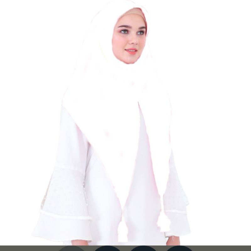 Jilbab Hijab Segiempat Bella Instan Bahan Pollycotton Dua Layer Jambul