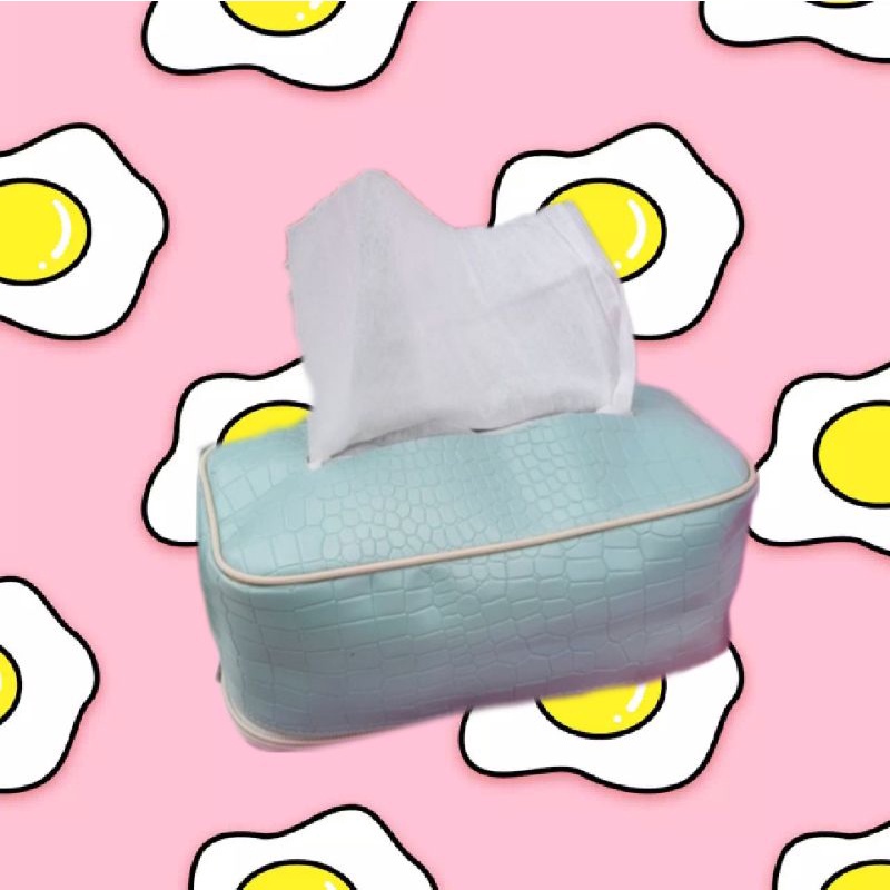 TEMPAT TISU MOBIL MOTIF KULIT BUAYA