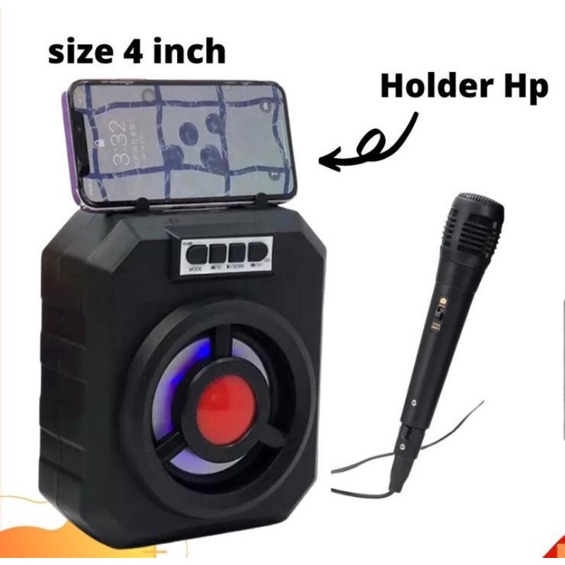 Speaker Bluetooth karaoke YD 669 free Microphone Speaker Termurah