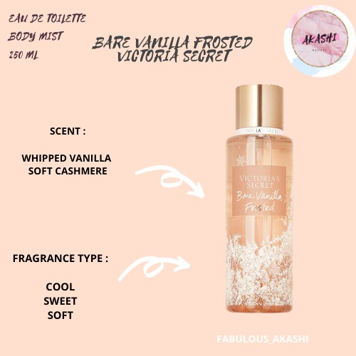 Original Victoria S Secret Bare Vanilla Body Mist Shopee Indonesia