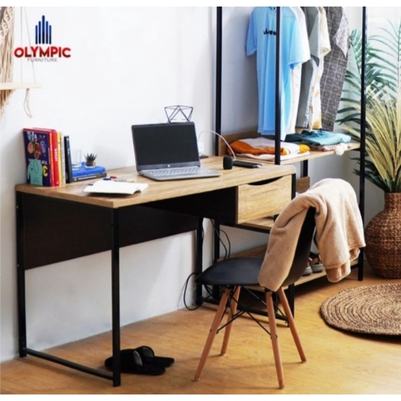 meja kantor meja kerja meja tulis meja minimalis kaki besi olympic