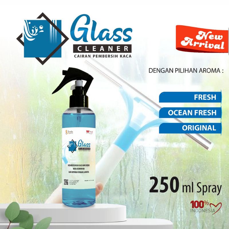 Pembersih Kaca biar kinclong aneka aroma kemasa spray 250 ml