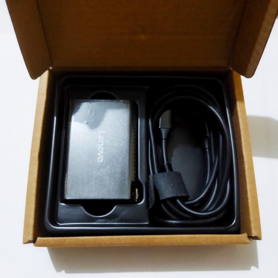 Mini Portable Adaptor Charger Lenovo Thinkpad Type C 65Watt Original