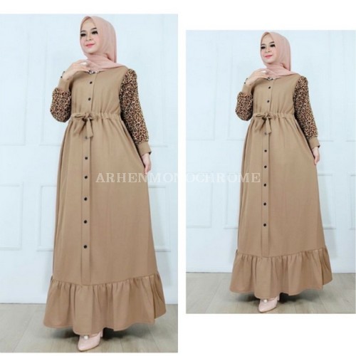 Termurah Gamis Remaja Modern Terbaru Mikka 2021 | Hakuna Syar Rr9 OL985 Gamis Jumbo Aulia Coksu [G