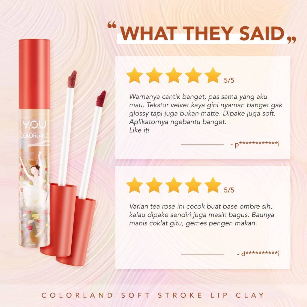 YOU Colorland - Soft Stroke Lip Clay Premium