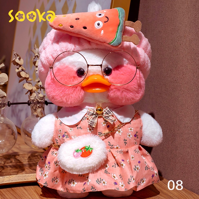 Sooka Mainan Boneka Bantal Stuffed Plush Bebek 2022  Lalafanfan 30cm Untuk Hadiah Ulang Tahun Anak Perempuan SK-GDG1039