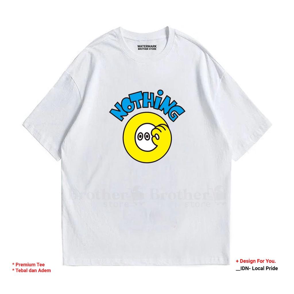 BROTHERSTORE - Kaos Distro Pria - Catoon 24s Tebal -  Nothing Zero Premium