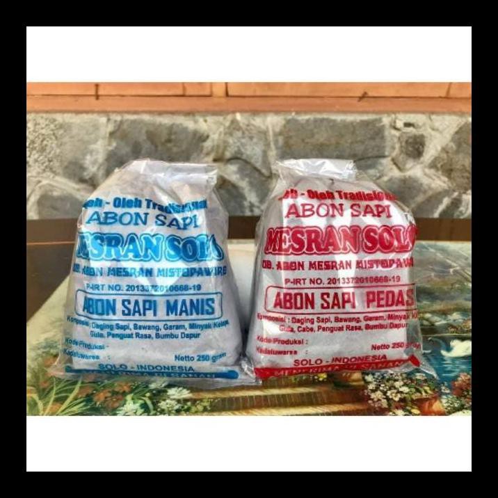 

READY! ABON SAPI MESRAN SOLO MANIS / PEDAS 250G - PEDAS TERMURAH