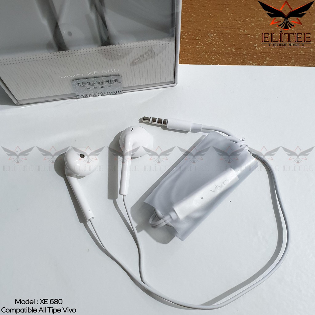 Headset VIVO Original Hifi Handsfree Earphone Vivo With Mic XE680