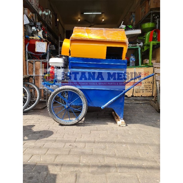 MESIN PERONTOK PEMISAH BIJI PADI POWER STRESHER COMPLETE HONDA GP 160