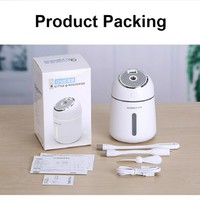 Air Ultrasonic Humidifier Creative 3 IN 1 USB Little Q Aroma Ess 330ml