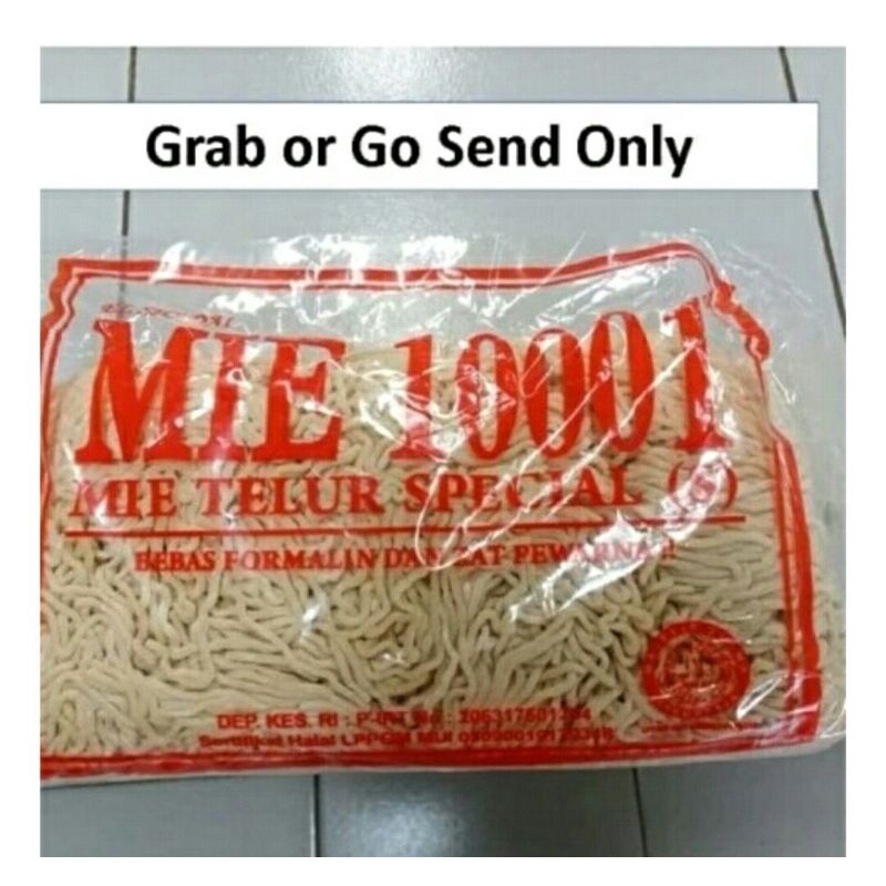 

Mie 10001 mie telur spesial, khusus grab dan gosend