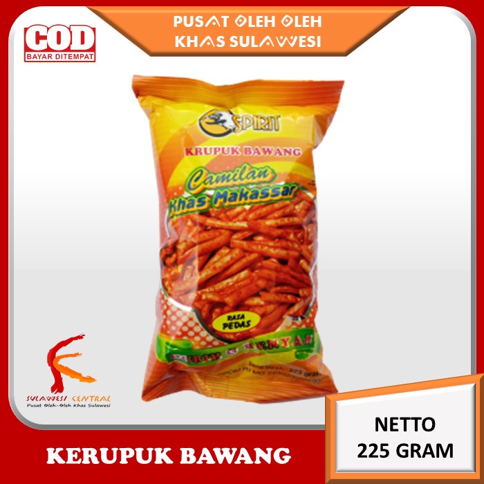 

kerupuk bawang cemilan khas makassar 225 gr SPIRIT