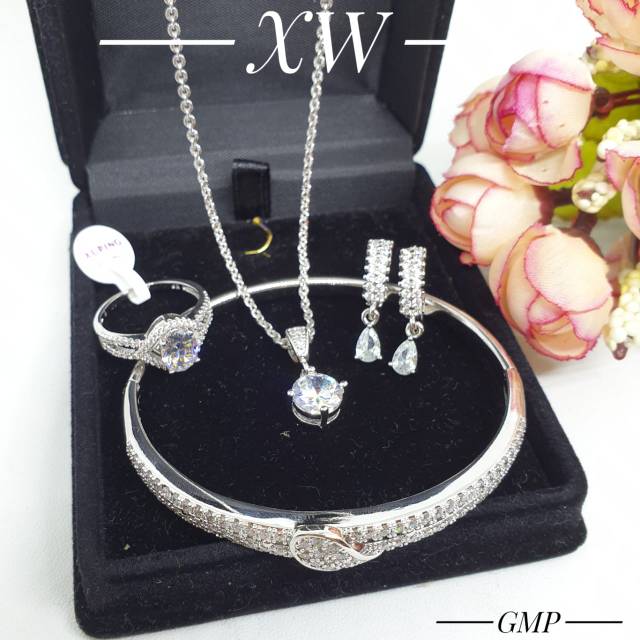 Xuping set silver  Shopee Indonesia