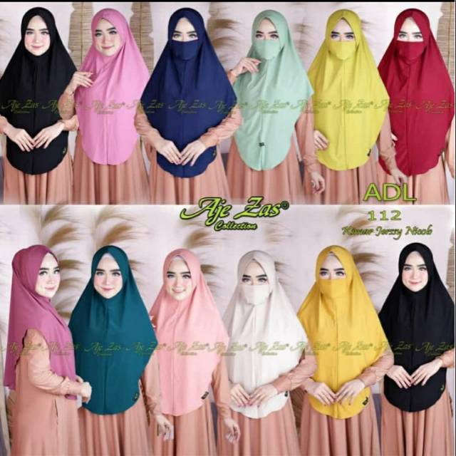 Khimar niqob aje zas ADL/ jilbab niqob original aje zas