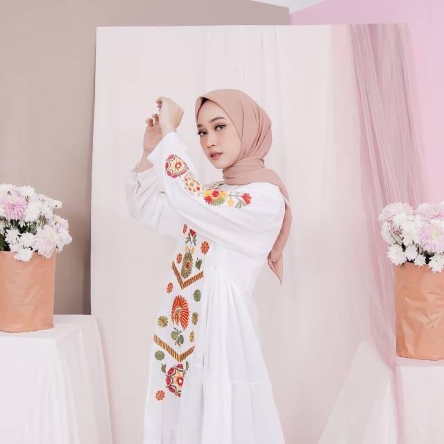 Baju Muslim asdf Wanita Syar i Modis 2021 Dewasa Wanita Lebaran Gamis