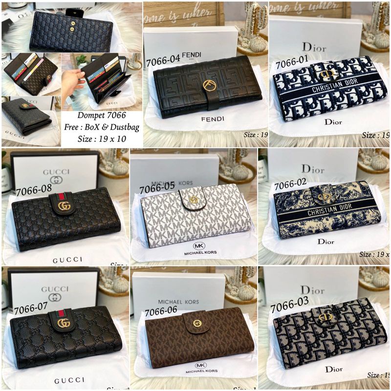 Dompet Panjang Kancing Wanita 7066