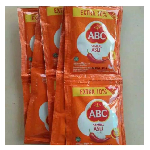 

SAOS SAMBAL ABC SACHET / 1 PACK ISI 10 PCS / 18GRAM